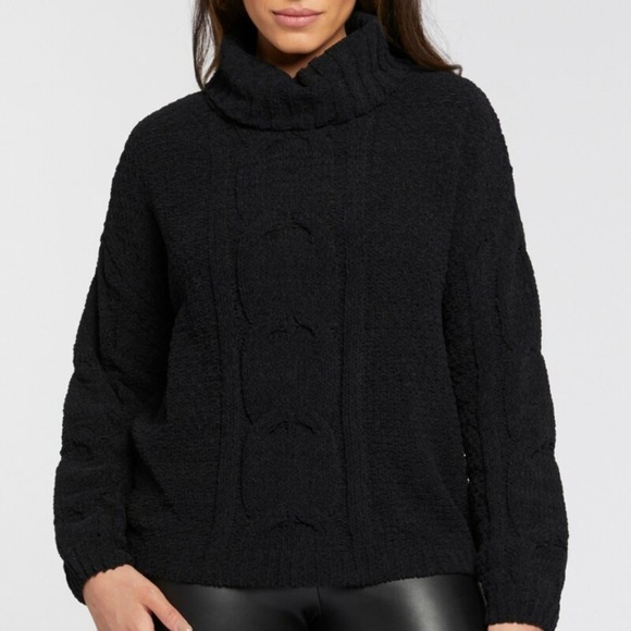 Seven7 Sweaters - Chenille Knit Turtle Neck